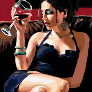 Diamond painting - VERFÜHRERISCH MIT GLAS WEIN Großhandel