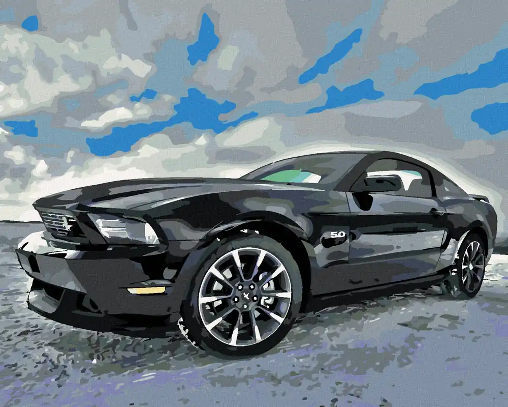 Preisknaller Diamond painting – SCHWARZER SPORTWAGEN