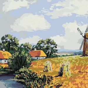 Diamond painting - FELDLANDSCHAFT MIT EINER MÜHLE Letzte Chance
