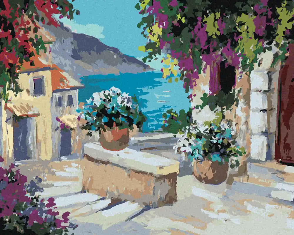 Diamond painting – TREPPE ZUM MEER Heißes Angebot