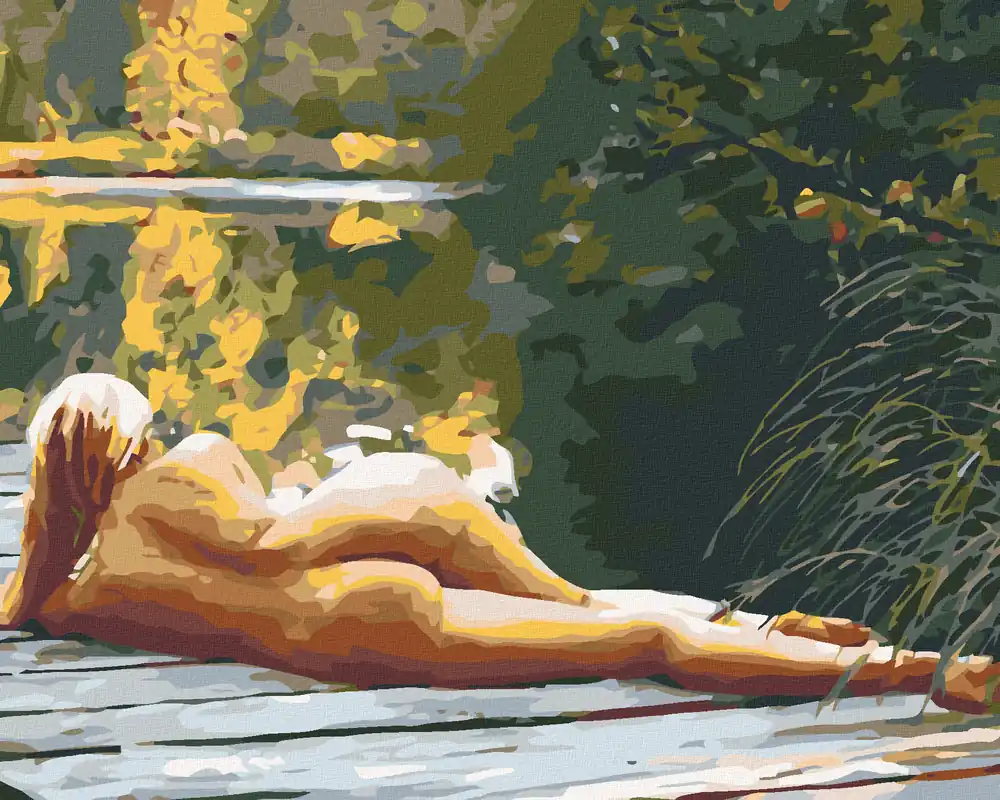 Diamond painting – AUF DEM STEG Kostenloser Versand