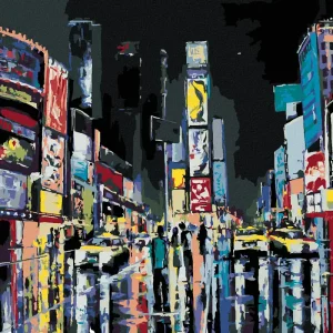 Top-Qualität Diamond painting - NACHTANSICHT VON NEW YORK