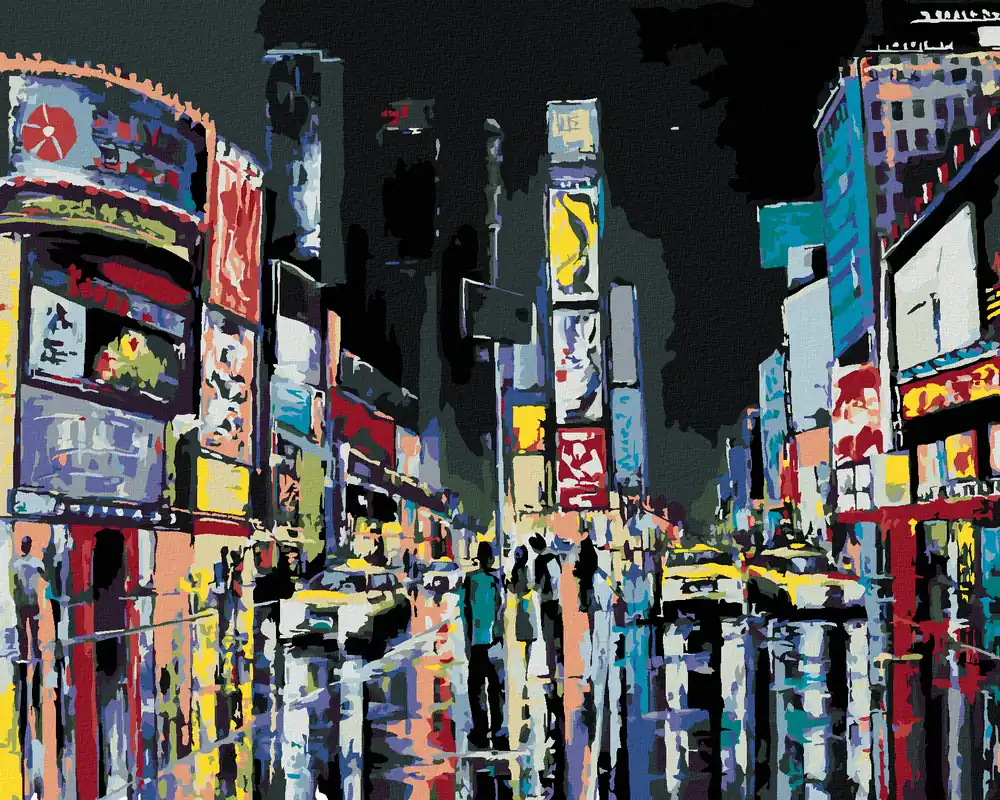 Top-Qualität Diamond painting – NACHTANSICHT VON NEW YORK