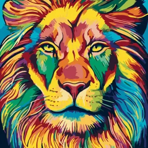 Diamond painting - GEMALTER LÖWE Abverkauf