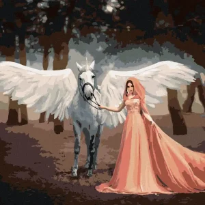 Im Trend Diamond painting - ELFE UND EINHORN