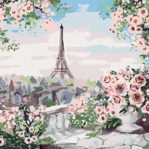 Abverkauf Diamond painting - EIFFELTURM VOM BALKON