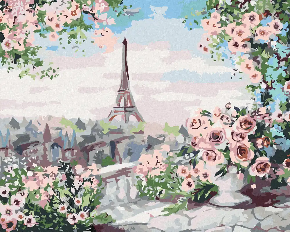 Abverkauf Diamond painting – EIFFELTURM VOM BALKON