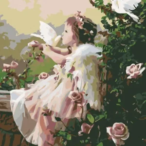 Letzte Chance Diamond painting - ENGEL IN ROSEN