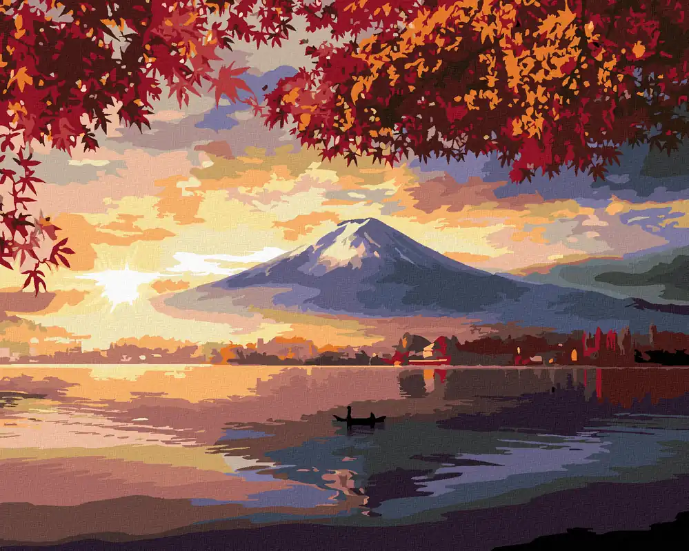 Diamond painting – JAPAN BERG UND SEE Preisknaller