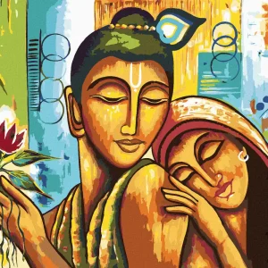 Bestpreis Diamond painting - BUDDHA MIT EINER FRAU