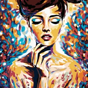 Diamond painting - FRAU IN FARBEN Online Kaufen