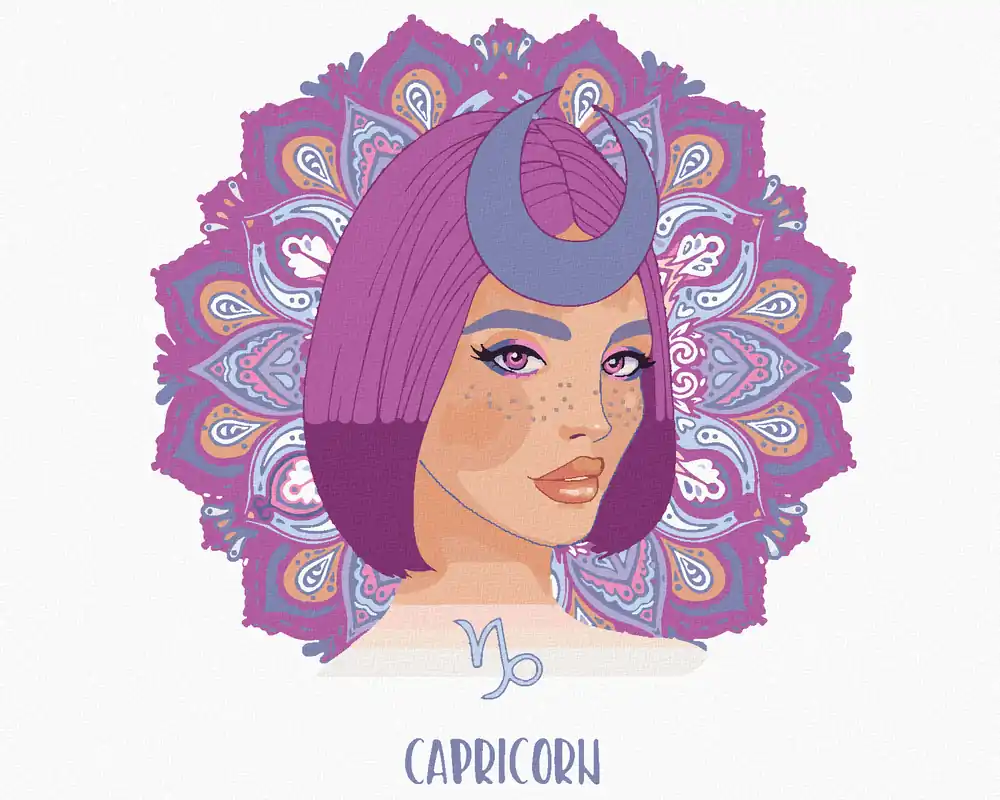 Geld-Zurück-Garantie Diamond painting – STEINBOCK-FRAU