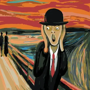 Diamond painting - SCHREI UND HUT - INSPIRATION E. MUNCH Top-Angebot