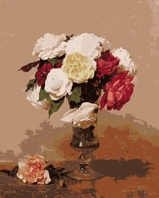 Angebot Diamond painting – ROSEN IN EINER VASE (HENRI FANTIN-LATOUR)