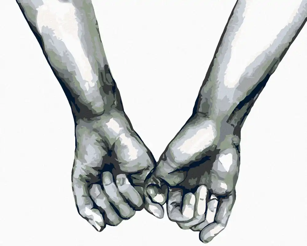 Kostenloser Versand Diamond painting – AN DEN KLEINEN FINGERN