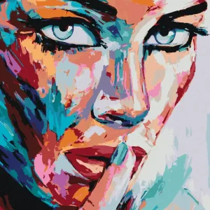 Nur Heute Diamond painting - PORTRÄT EINER FARBIGEN FRAU