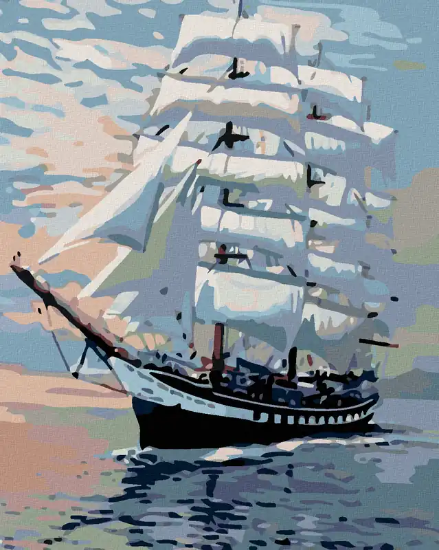 Finale Aktion Diamond painting – GROßES SEGELBOOT