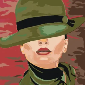 Im Trend Diamond painting - FRAU IM GRÜNEN HUT