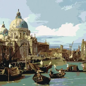 Diamond painting - DER EINGANG ZUM CANAL GRANDE IN VENEDIG (CANALETTO) Gleich Bestellen