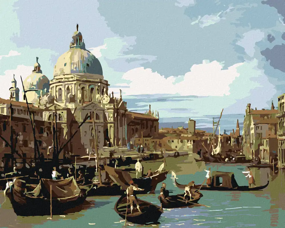 Diamond painting – DER EINGANG ZUM CANAL GRANDE IN VENEDIG (CANALETTO) Gleich Bestellen
