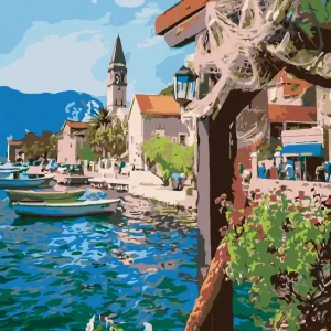 Diamond painting - BLICK VOM FISCHER AUF DAS MEER Markenware