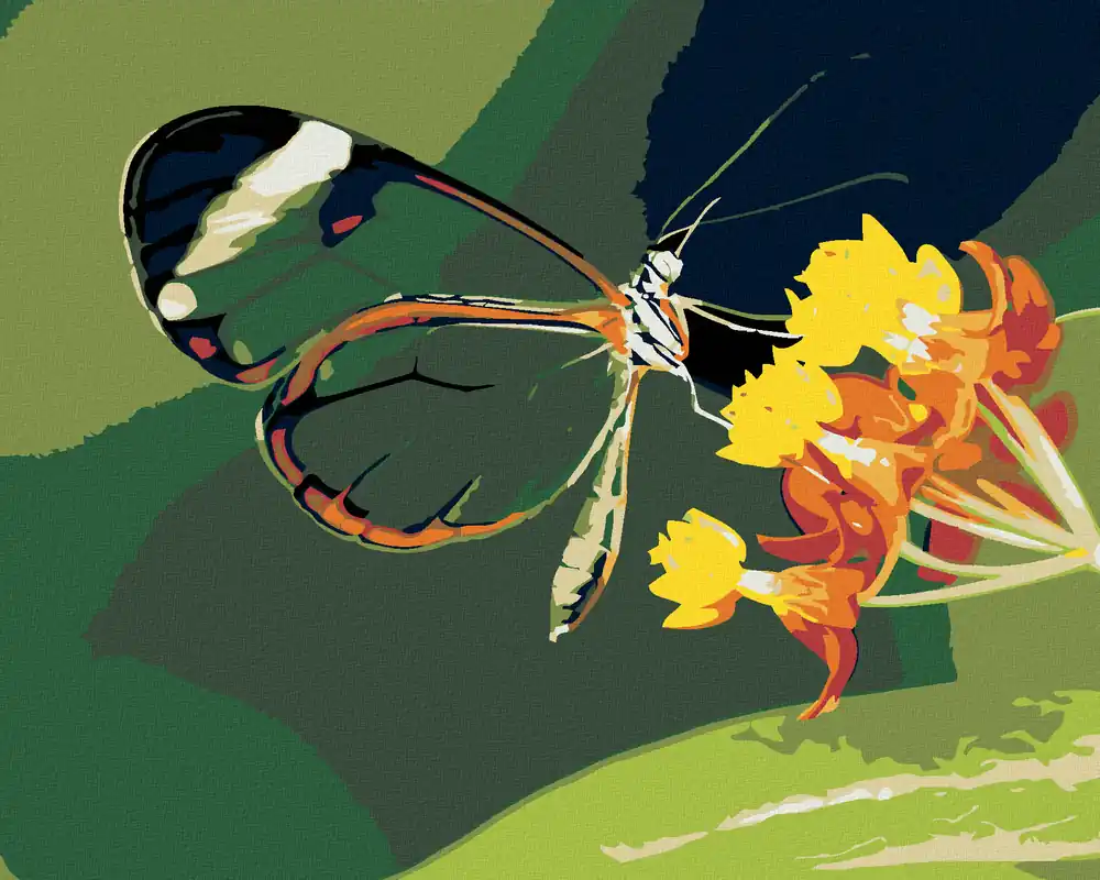 Diamond painting – SCHMETTERLING UND BLUMEN Kracherpreis