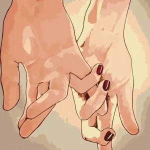 Billig Diamond painting - HAND IN HAND