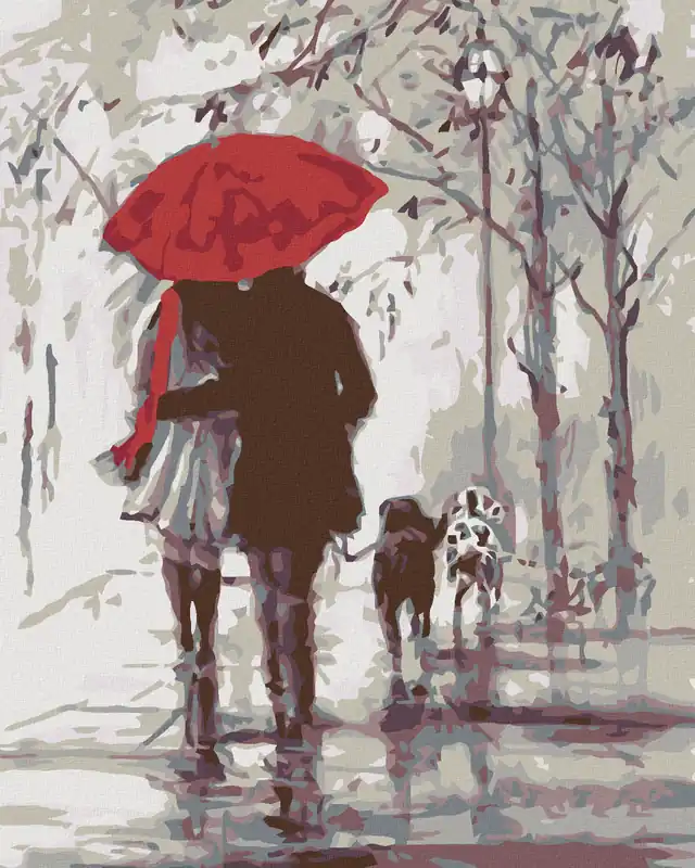 Diamond painting – BEIM SPAZIERGANG MIT HUNDEN Sichere Zahlung