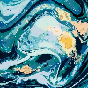 Diamond painting - BLAUE ABSTRAKTION Online Kaufen