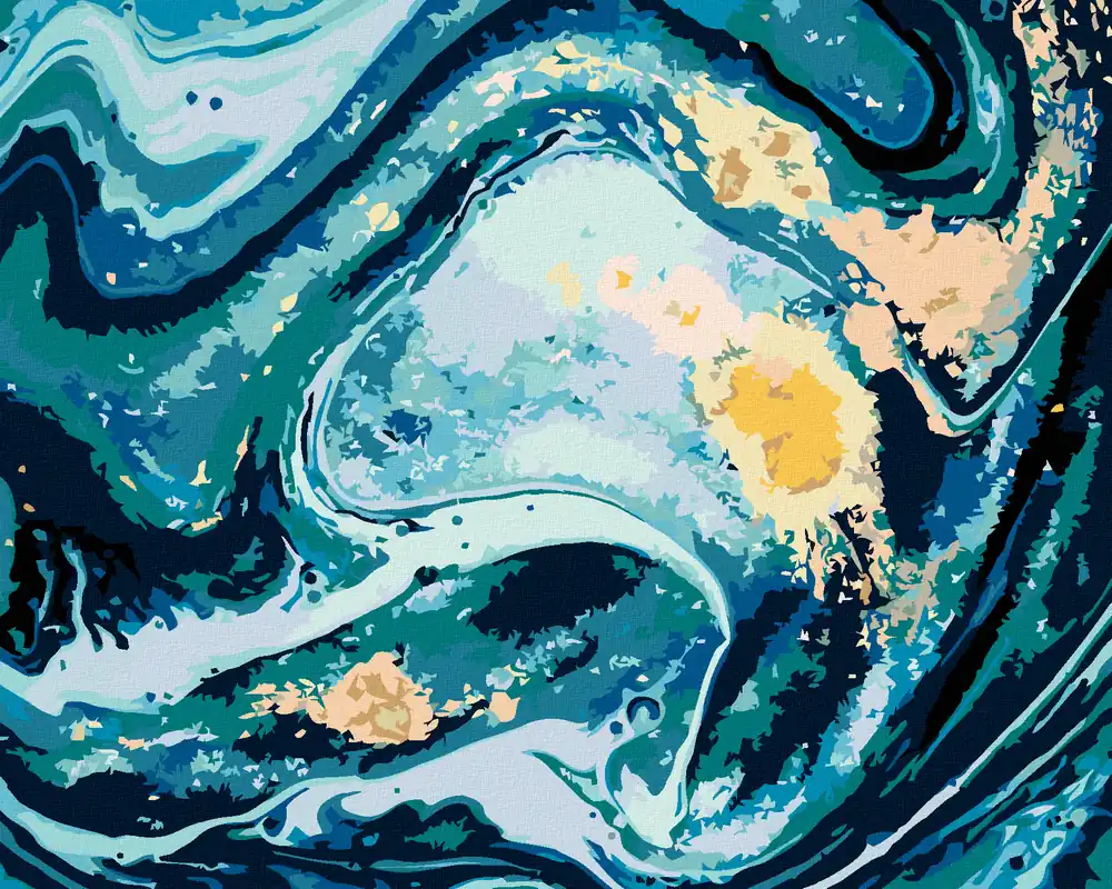 Diamond painting – BLAUE ABSTRAKTION Online Kaufen