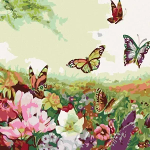Diamond painting - WIESE VOLLER SCHMETTERLINGE Weltweiter Versand