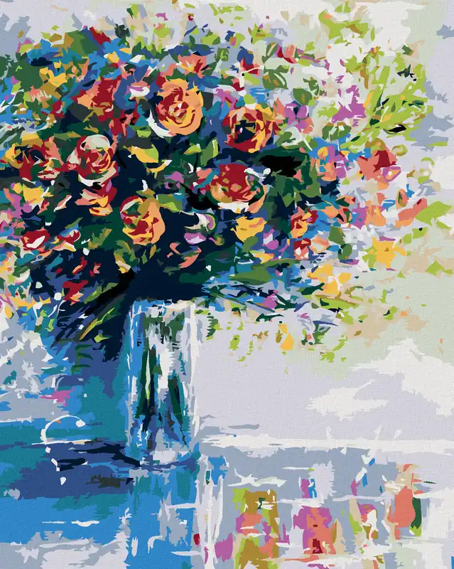 Top-Seller Diamond painting – BLUMENSTRAUSS AUS FRISCHEN BLUMEN