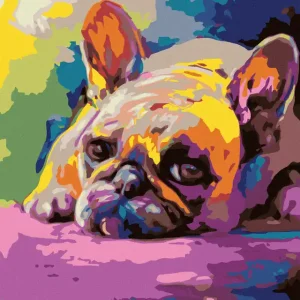 Jetzt Bestellen Diamond painting - LIEGENDE BULLDOGE