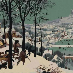 Diamond painting - DIE JÄGER IM SCHNEE (PIETER BRUEGEL) Neu Im Sortiment