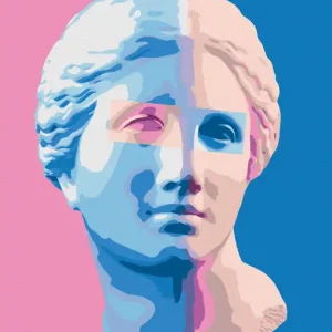 Diamond painting - BUNTE ANTIKE STATUE II Hochwertig