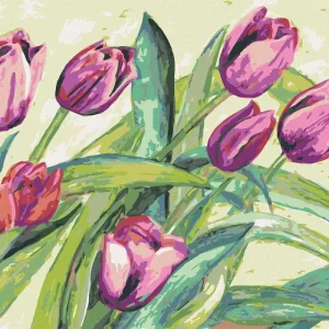Diamond painting - LILA TULPEN Angebot