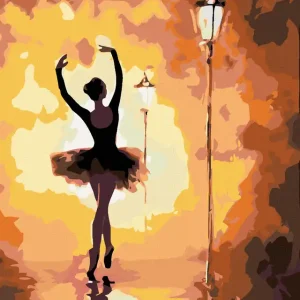 Diamond painting - BALLERINA IN HERBSTFARBEN Rabatt