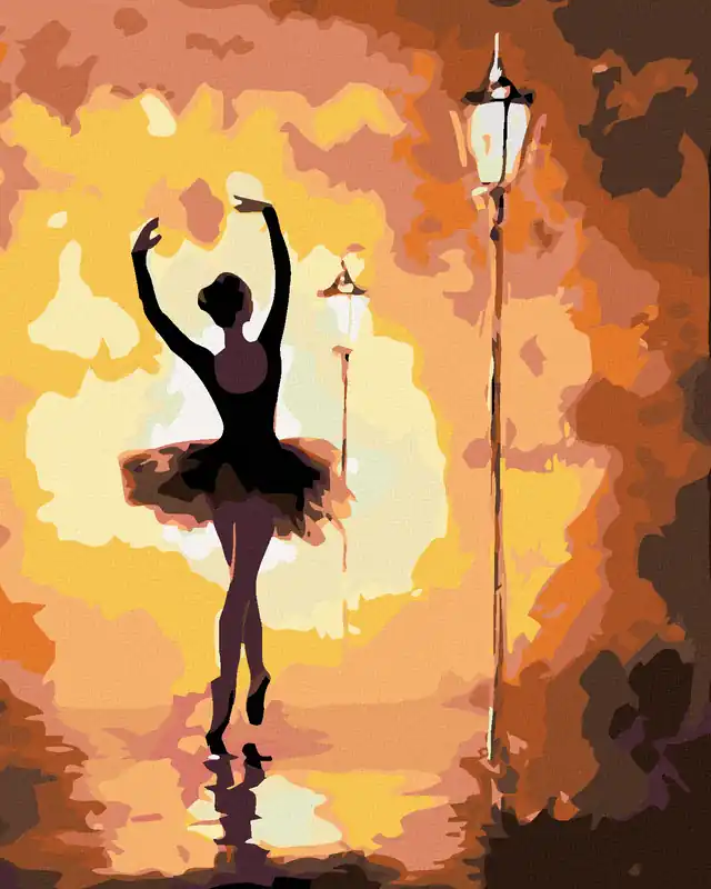 Diamond painting – BALLERINA IN HERBSTFARBEN Rabatt