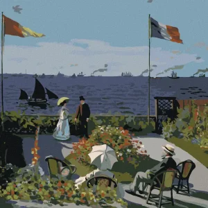 Diamond painting - GARTEN IN SAINTE-ADRESSE (CLAUDE MONET) Premium