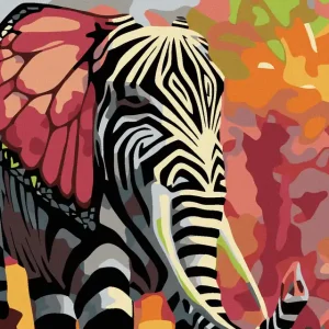 Diamond painting - GESCHMÜCKTER ELEFANT Finale Aktion