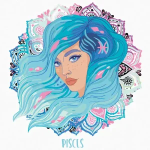 Handgefertigt Diamond painting - FISCHE-FRAU