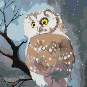 Diamond painting - WINTEREULE Nur Für Kurze Zeit