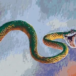 Diamond painting - GRÜNE SCHLANGE Schneller Versand