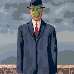 Diamond painting - DER SOHN DES MENSCHEN (RENÉ MAGRITTE) Sichere Zahlung
