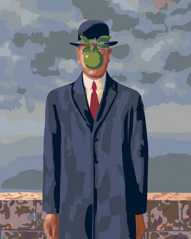 Diamond painting – DER SOHN DES MENSCHEN (RENÉ MAGRITTE) Sichere Zahlung