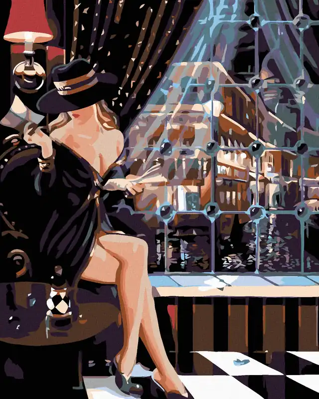 Must-Have Diamond painting – VERFÜHRERISCHE SCHACHSPIELERIN