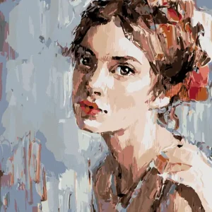 Letzte Chance Diamond painting - GEHEIMNISVOLLE GEMALTE FRAU