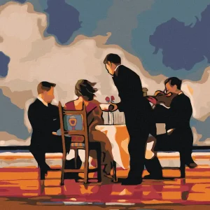 Diamond painting - ABENDESSEN AM STRAND Gleich Bestellen