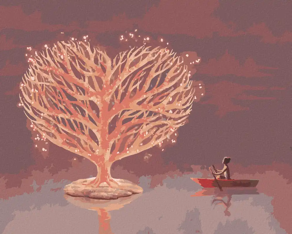 Diamond painting – EIN ZWEIGENHERZ Angebot