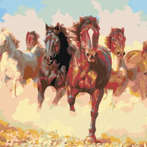 Neu Diamond painting - PFERDEHERDE